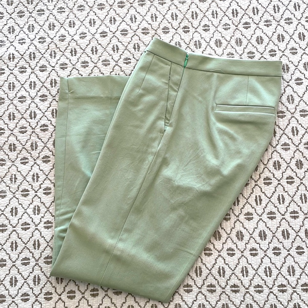 JCrew Martie cropped pant- light green